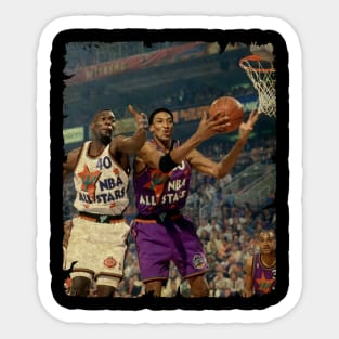 Shawn Kemp vs Scottie Pippen Sticker